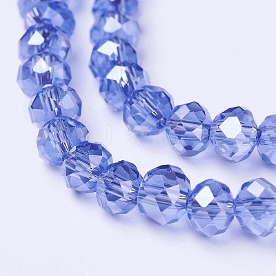 Electroplate Glass Beads Strands EGLA-A034-T2mm-A17-1