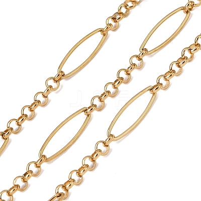 304 Stainless Steel Oval Link Chains CHS-K018-38G-1