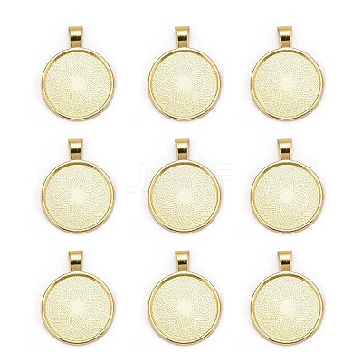 Tibetan Style Alloy Pendant Cabochon Settings LS-TIBE-R295-055G-LF-1