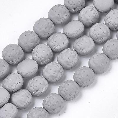 Spray Painted Non-magnetic Synthetic Hematite Beads Strands G-T116-29-11-1