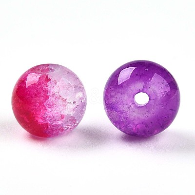 Baking Paint Imitation Jade Glass Beads DGLA-S115-8mm-MY-1
