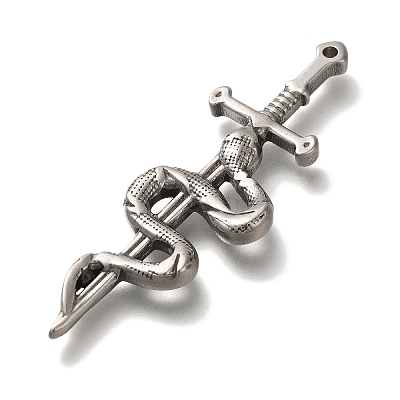 304 Stainless Steel Big Pendants LS-STAS-H223-12AS-1
