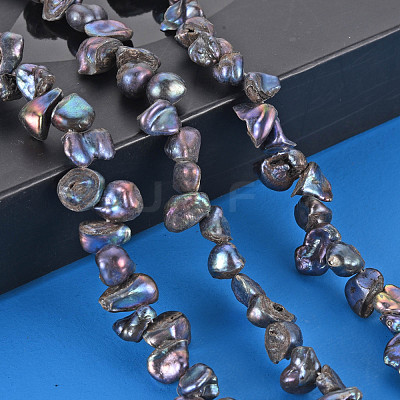 Natural Keshi Pearl Beads Strands PEAR-S021-013B-02-1