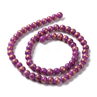 Natural Mashan Jade Beads Strands G-F670-A27-6mm-1