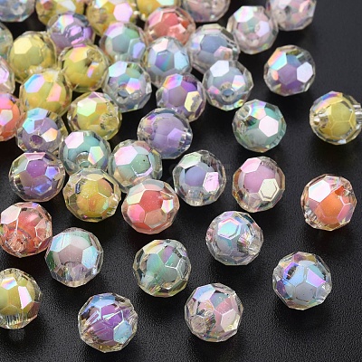 Transparent Acrylic Beads X-TACR-S152-04B-1