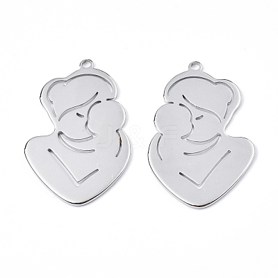 Non-Tarnish 201 Stainless Steel Pendants STAS-N098-070P-1