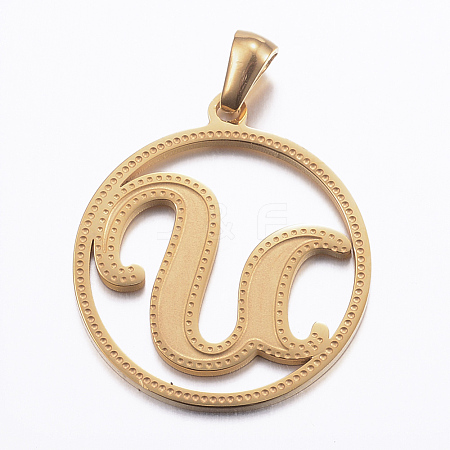 Ion Plating(IP) 304 Stainless Steel Pendants STAS-K162-074G-1
