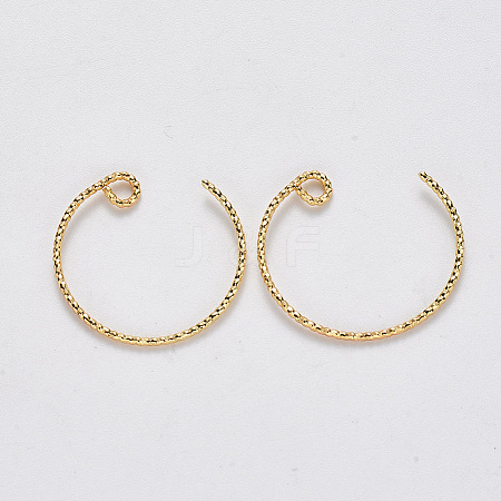 Brass Earring Hooks KK-T049-026G-NF-1