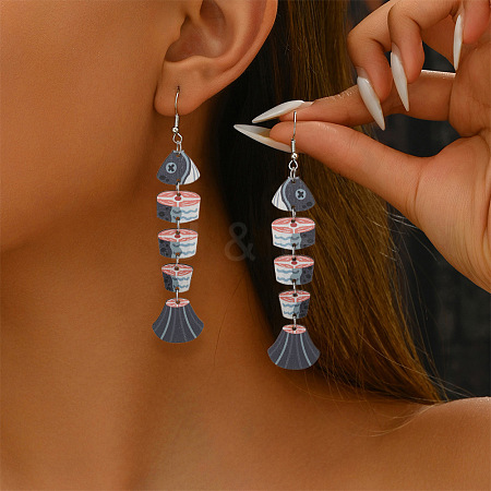 Fish Acrylic Dangle Earrings FS-WGCFB0F-05-1
