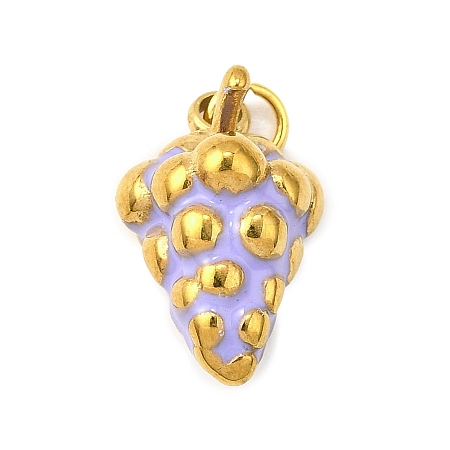 304 Stainless Steel Enamel Charms STAS-M121-11B-G-1