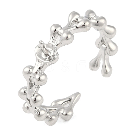 Brass Cuff Finger Ring Settings LS-KK-L219-15B-P-1