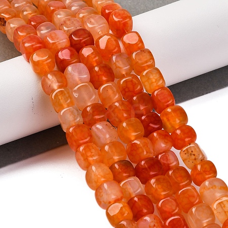 Natural Dragon Veins Agate Beads Strands G-G177-E08-01-1