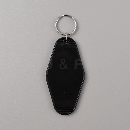 Plastic Blank Motel Keychain KEYC-WH0034-29D-1