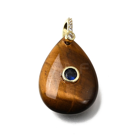 Natural Tiger Eye Pendants GG-CBA7610-07G-06-1