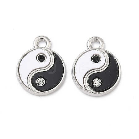 Alloy Rhinestone Pendants X-PALLOY-P319-03P-1