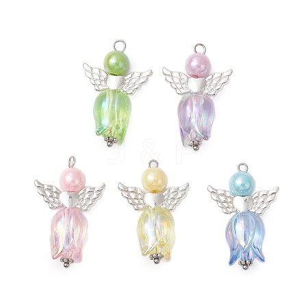 5Pcs Acrylic Beads Pendants PALLOY-JF03022-1