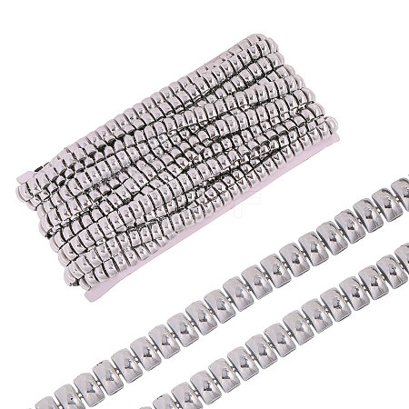 Rectangle Plastic Beaded Trimming DIY-WH0656-36A-1