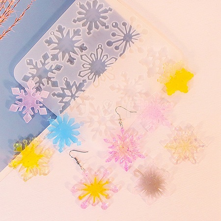 Snowflake DIY Pendant Silicone Molds X1-DIY-G100-01D-1