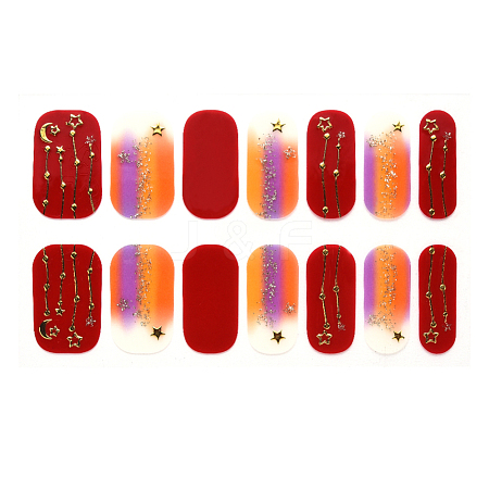 Full Wrap Gradient Nail Polish Stickers MRMJ-S059-ZQ023-1