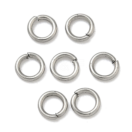Tarnish Resistant 304 Stainless Steel Open Jump Rings STAS-Q186-02-4x0.7mm-1