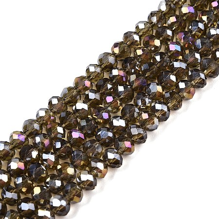 Electroplate Glass Beads Strands EGLA-A034-T10mm-B19-1
