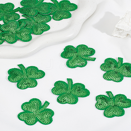 12Pcs Polyester Embroidery Sew on Appliques PATC-LP0001-19-1