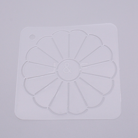 Matte PP Plastic Drawing Scale Template DIY-WH0210-48-1