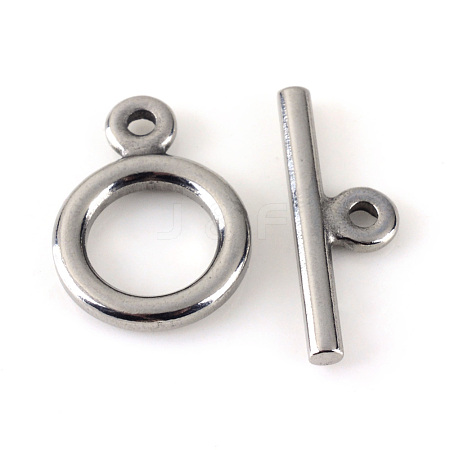 Tarnish Resistant 304 Stainless Steel Toggle Clasps STAS-Q195-85-1