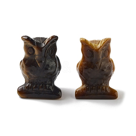 Natural Tiger Eye Carved Figurines DJEW-L023-G06-1