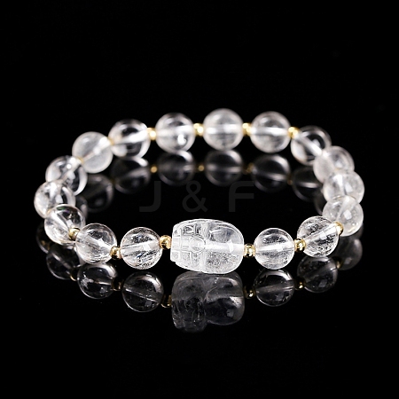 Natural Quartz Crystal Stretch Bracelets PW-WG9B861-02-1