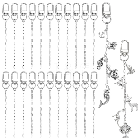 60Pcs Alloy Swivel Clasps HJEW-UN00116-1