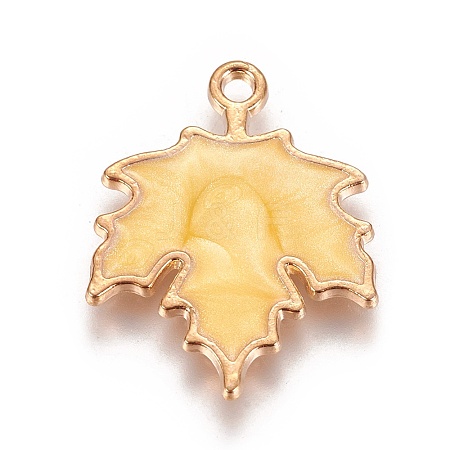 Autumn Theme Zinc Alloy Pendants X-ENAM-I023-06KCG-03-1