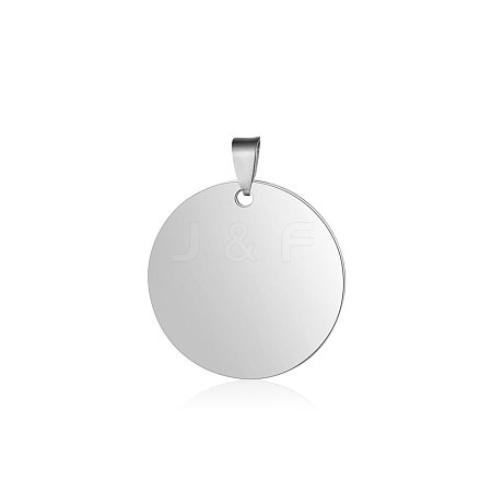 Anti-Tarnish 304 Stainless Steel Pendants STAS-I311-05A-P-1