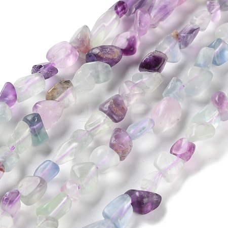 Natural Colorful Fluorite Beads Strands G-P497-01C-18-1