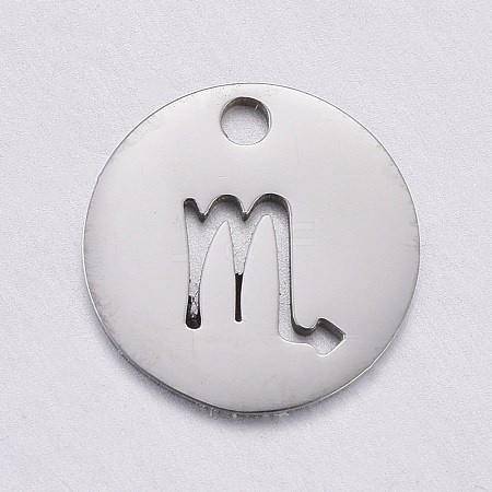 Non-Tarnish 304 Stainless Steel Charms STAS-F246-01I-1
