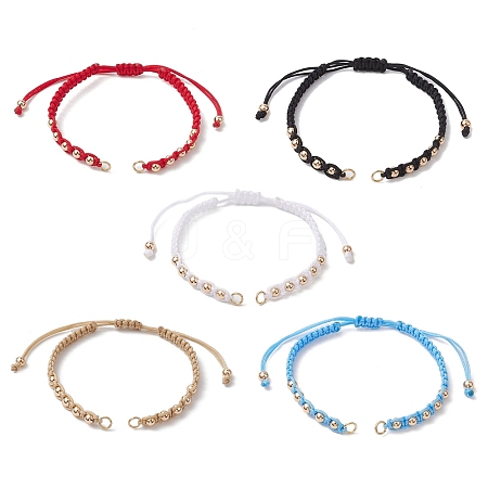 Polyester Braided Bead Bracelet Making AJEW-JB01250-1