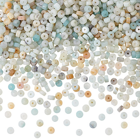 5 Strands Natural Flower Amazonite Beads Strands G-GO0001-54-1