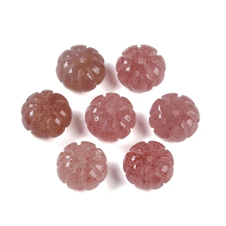 Natural Strawberry Quartz Beads G-G124-02E-1