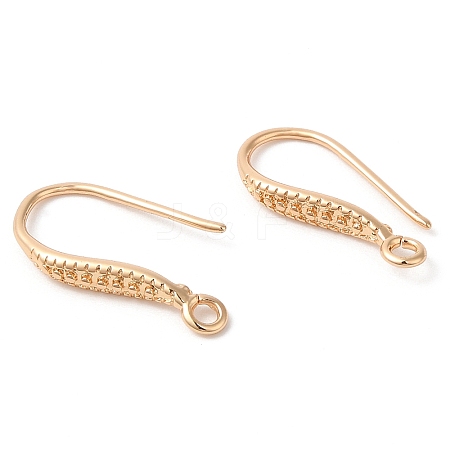 Brass Earring Hooks KK-Q770-09G-1