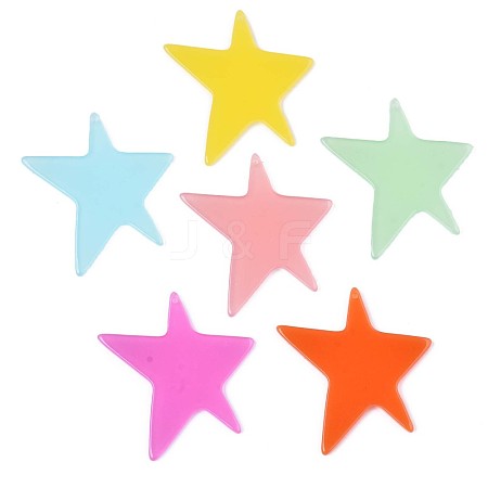 Translucent Cellulose Acetate(Resin) Pendants X-KY-T040-43-1