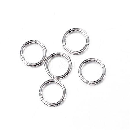 Tarnish Resistant 304 Stainless Steel Jump Rings STAS-N0014-71P-6mm-1