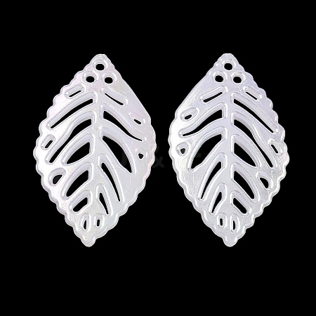Acrylic Imitation Shell Pendants OACR-P039-08A-1