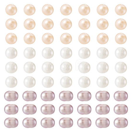 90Pcs 3 Colors Natural Cultured Freshwater Pearl Beads PEAR-TA0001-51-1