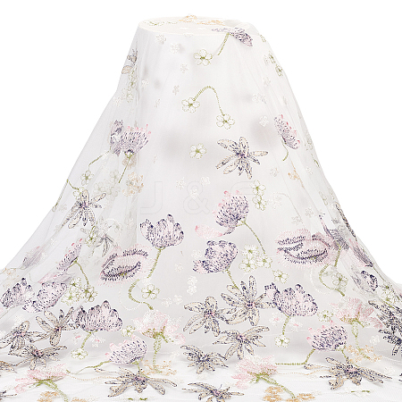 3D Flower Organgza Polyester Embroidery Ornament Accessories DIY-WH0632-47A-1