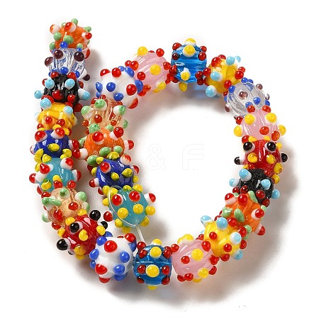 Product Name:Handmade Pumpkin Spot Lampwork Beads X1-LAMP-P064-02B-1