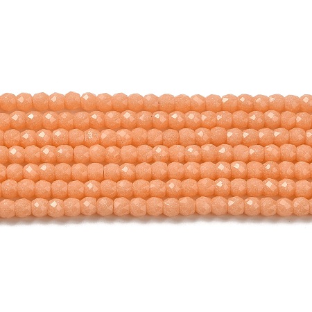 Synthetic Luminous Stone Beads Strands G-C086-01B-11-1