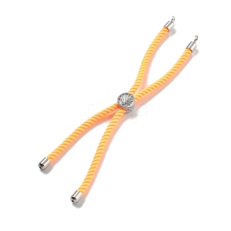 Twisted Nylon Cord Silder Bracelets DIY-B066-03P-32-1