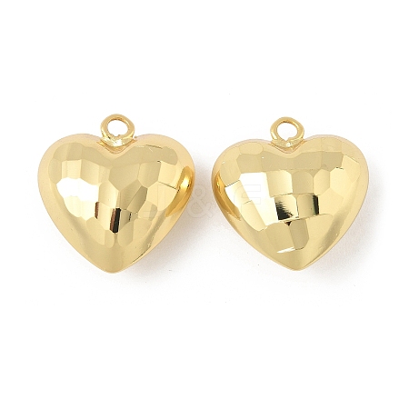 Heart Brass Pendants KK-M327-02C-G-1