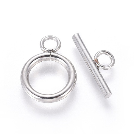 Non-Tarnish 304 Stainless Steel Toggle Clasps LS-STAS-I120-61B-P-1