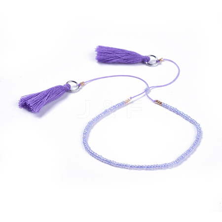 Adjustable Nylon Thread Charm Bracelets BJEW-JB04378-01-1